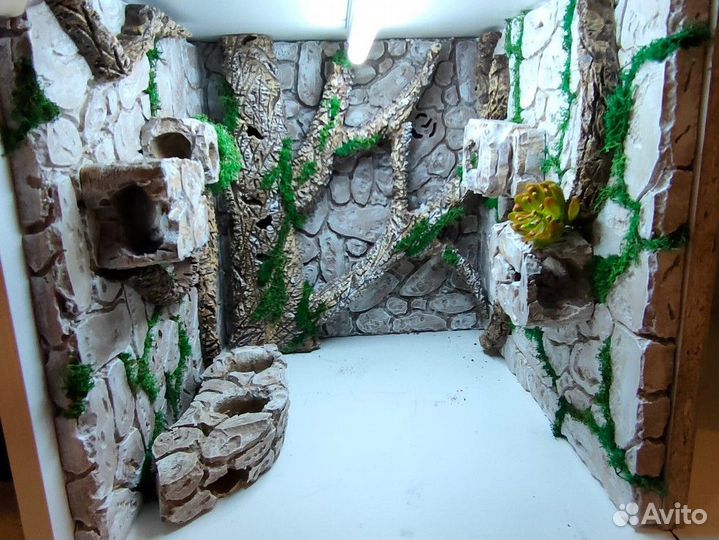 Фон,укрытия для террариума