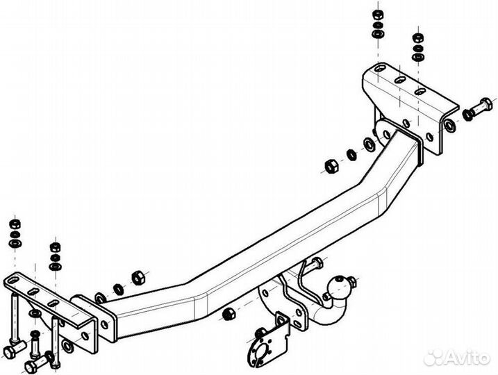 Фаркоп mitsubishi Pajero Sport 1998-2008