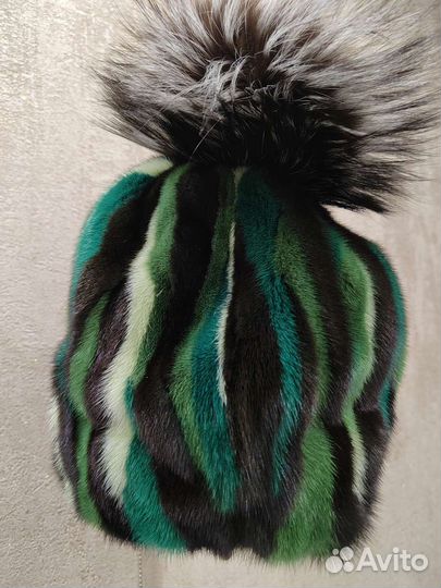 Шапка норковая женская