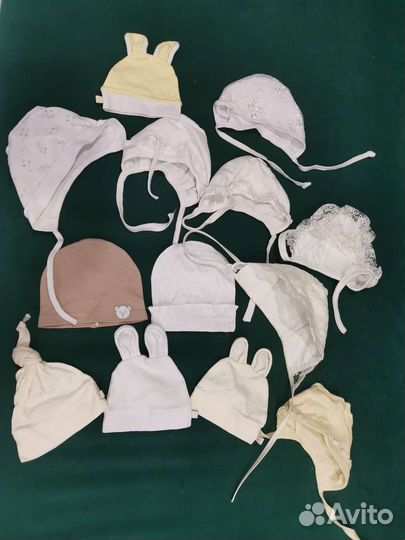 Шапочки, чепчики детские