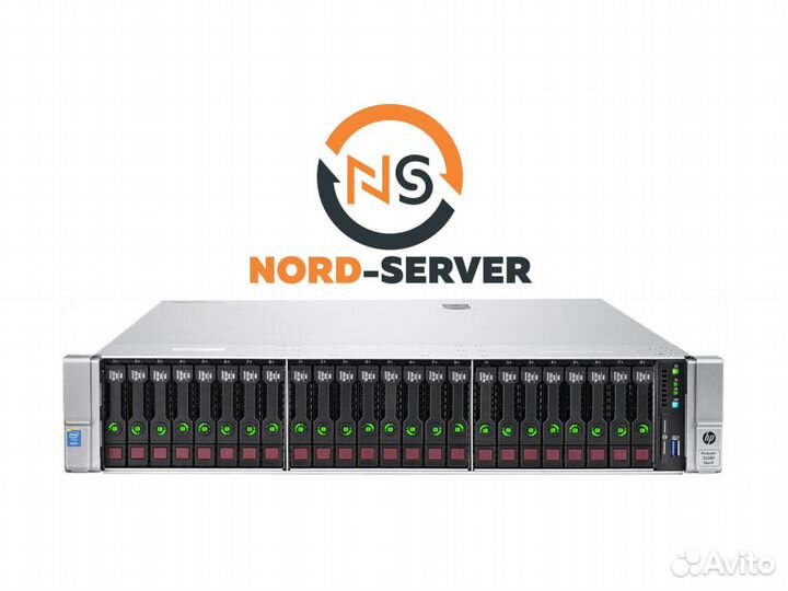 Сервер HP DL380 Gen9 24SFF 2x E5-2697 v3 384GB