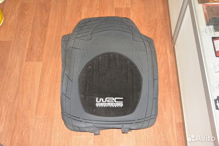 К-кт ковриков резиновые передние черные (2 шт) WRC