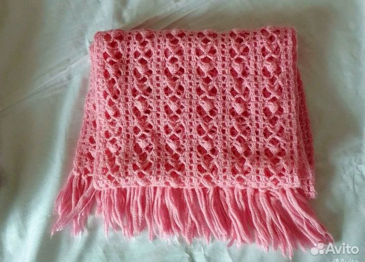 Теплый Красивый шарф из шерсти для девочки