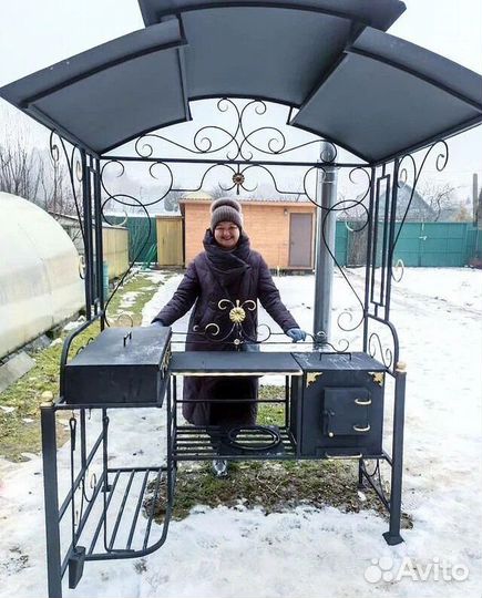 Мангал-беседка loft