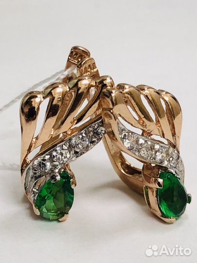 Золотые серьги