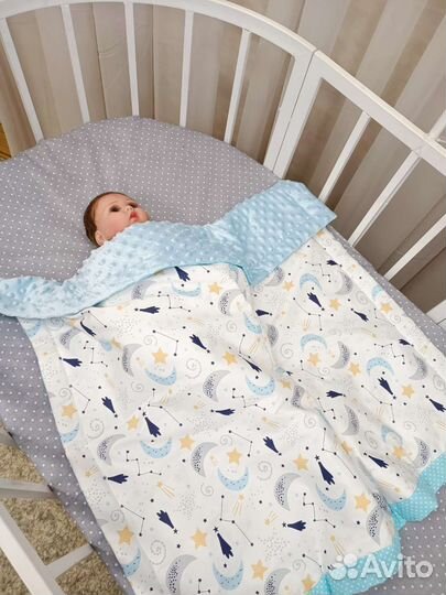Пледы детские новые для новорожденного, одеяло