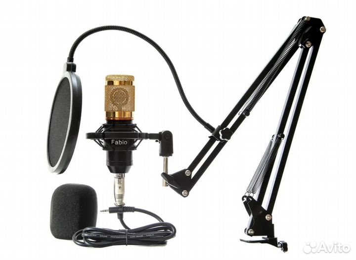 Конденсаторный студийный микрофон для стримов