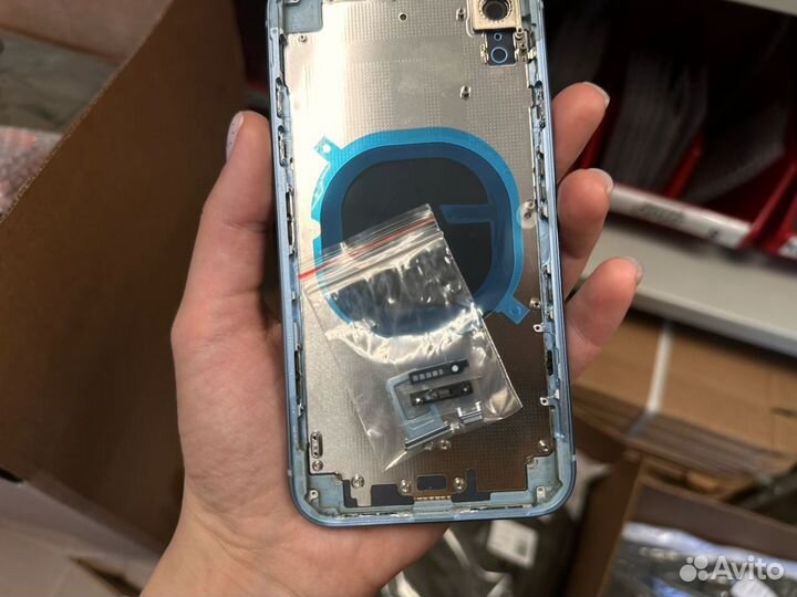 Корпус iPhone XR синий (Арт.55368)