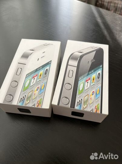 Коробки от iPhone 4s 16 gb черный/белый