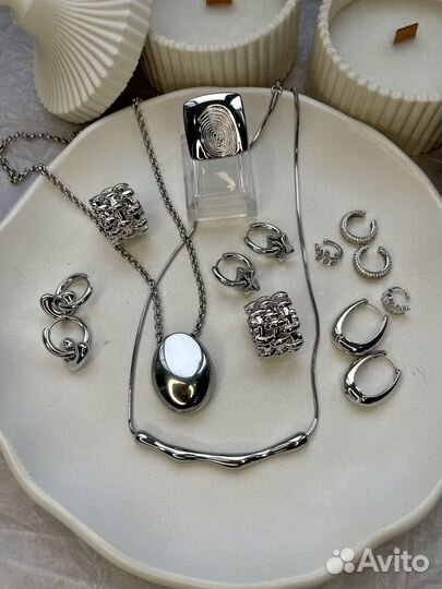 Серьги колье каффы