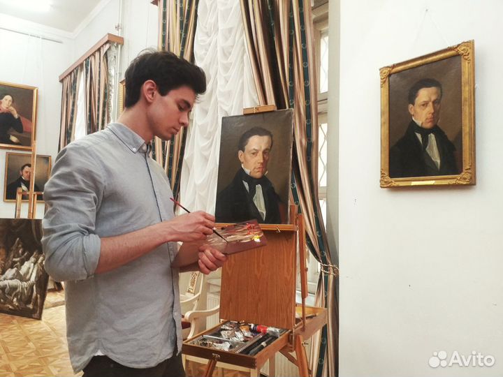 Копия портрета с оригинала первой пол. 19го века