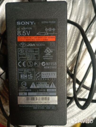 Блок питания sony playstation 2