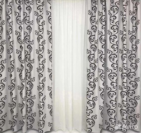 Шторы Комплект мрамор 3м на 2,75