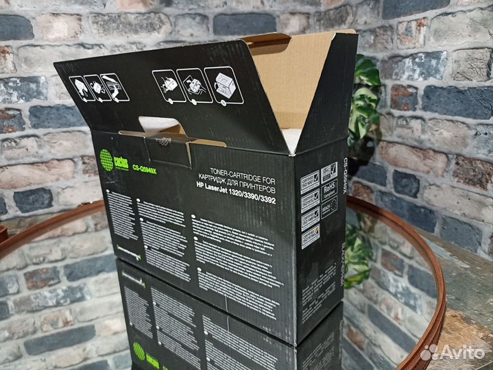 Коробка от картриджа коробка чёрная