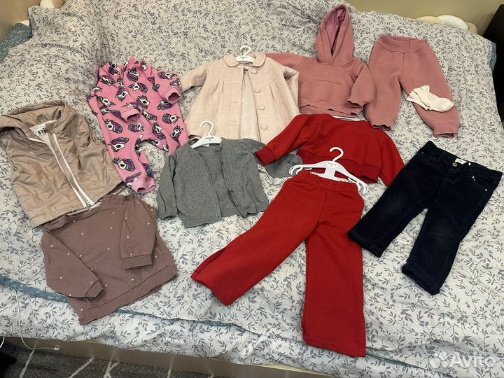 Детские вещи пакетом на девочку 80 86 92
