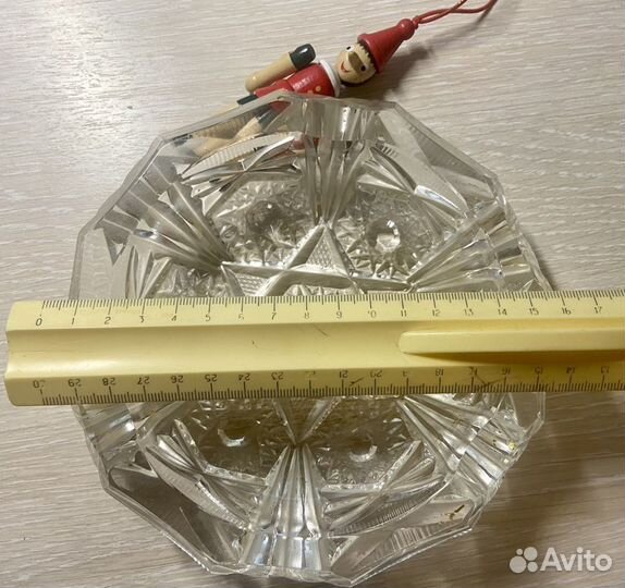 Пепельница хрусталь СССР 16см антиквариат