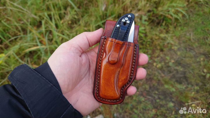 Кожаный чехол для ножа Spyderco Endura 4
