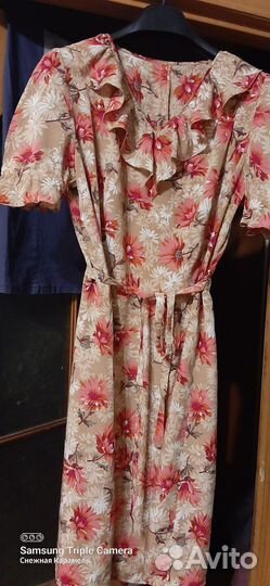 Платье крепдешин винтаж СССР