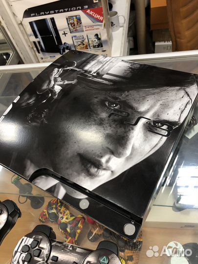 Ps3 Slim 500gb и 70 игр. Полный комплект