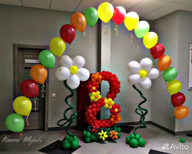 Шары с гелием,фигуры из шаров,оформление шарами
