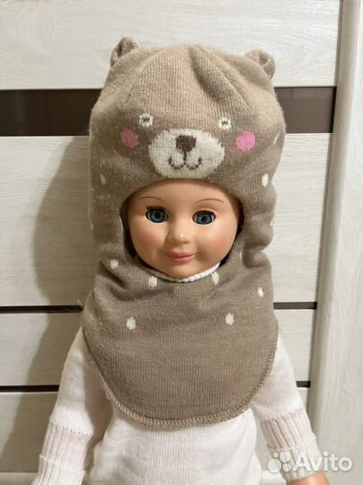 Шапка-шлем для девочки