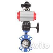 Затвор дисковый поворотный DN.ru WBV3432N-2W-Fb Ду100 Ру16, корпус - углеродистая сталь, уплотнение