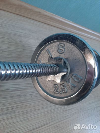 Гантеля 7,5 кг. (мини штанга)