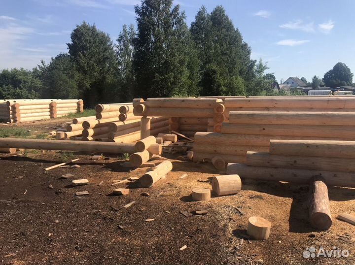 Срубы домов и бань