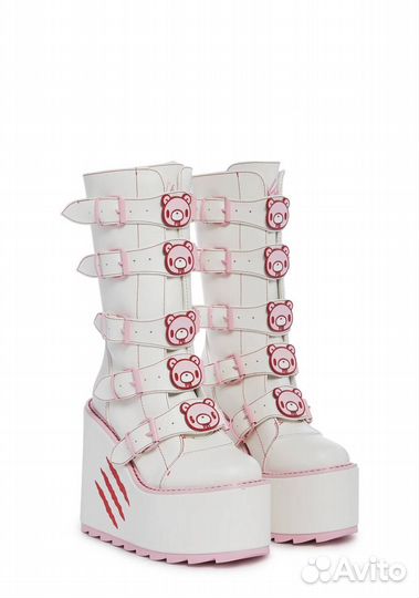 New Rock YRU x Gloomy Bear ботинки на платформе