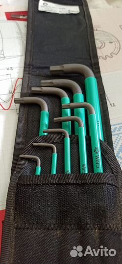 Набор шестигранных ключей wera 950