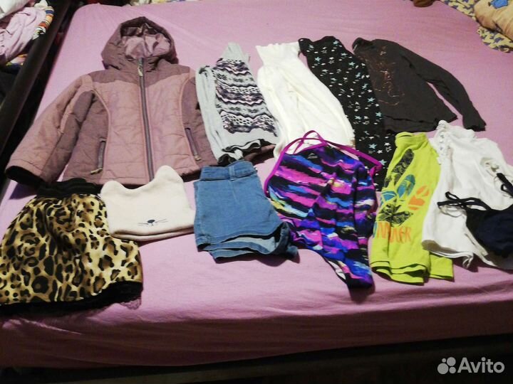 Пакет одежды на девочку 146, 140,134