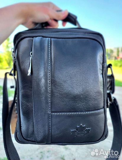 Сумка мужская новая натуральная кожа