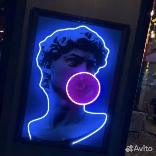 Световые буквы из неона