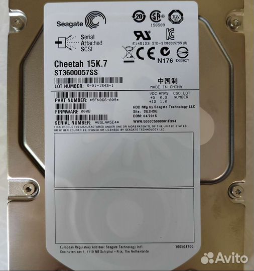 Новые Seagate Cheetah 15K.7 ST3600057SS