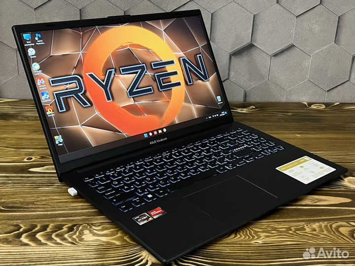 Новый Asus Book Ryzen 5/DDR 5 5500мгц/FHD IPS/SSD