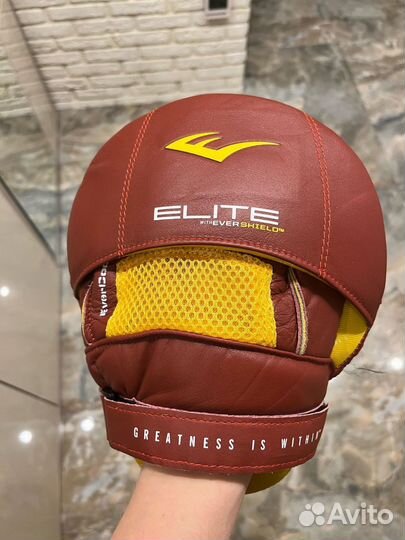 Лапы боксерские everlast elite