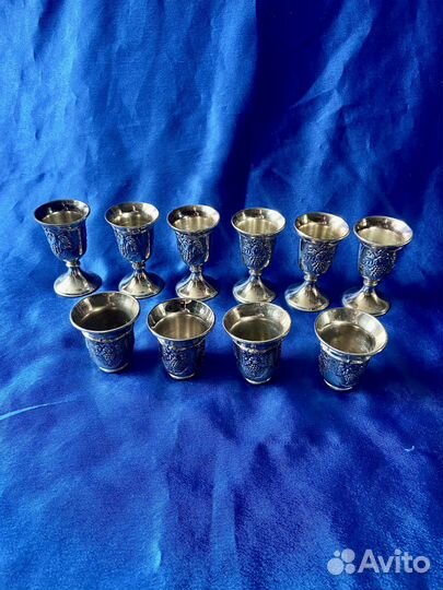 Мельхиоровые рюмки