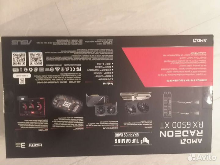 Видеокарта rx 6500xt asus tuf gaming