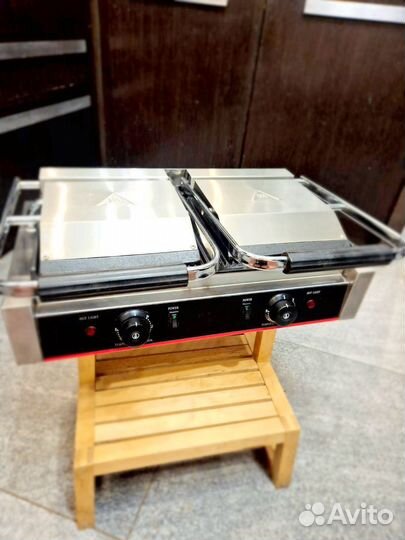 Гриль двойной прижимной профессиональный