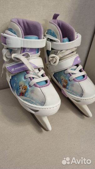 Коньки раздвижные Nordway 26 31 Холодное сердце