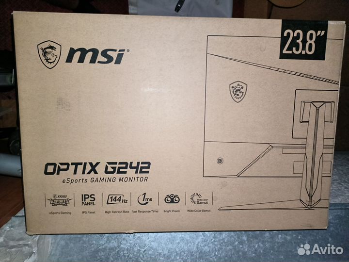 Игровой монитор MSI optix g242 144hz