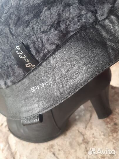 Сапоги зимние 41 размер Кожа