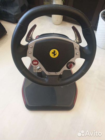 Руль приставка с педалями Ferrari