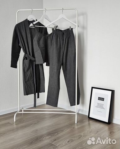 Вешалка напольная гардероб рейл штанга