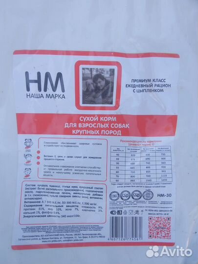 Сухой корм премиум класса для собак 18кг