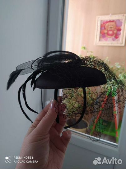 Шляпка с вуалью