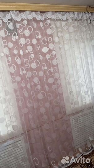 Штора белая