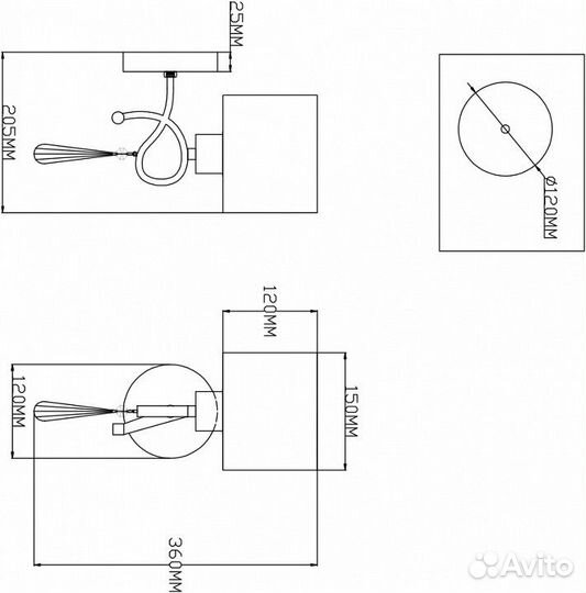 Бра Moderli Mae V2560-1W