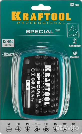 Набор специальных бит (2610-H32), kraftool Specia