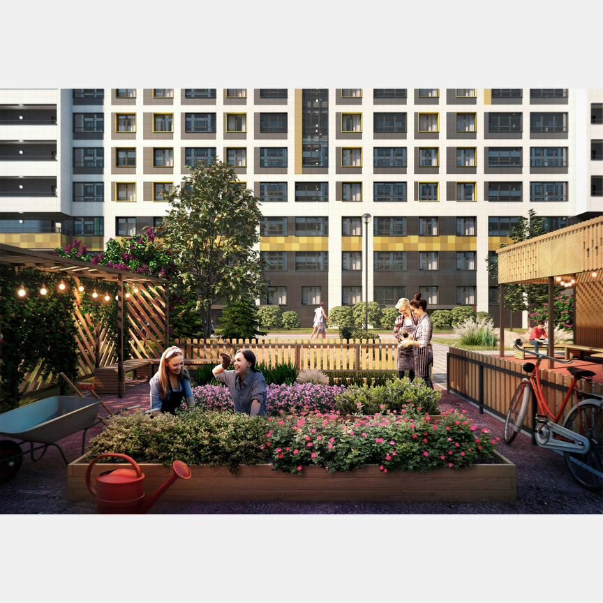 2-к. квартира, 55,5 м², 3/16 эт.